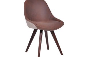 Sillon de madera – Club 01 – Tapizado combinado