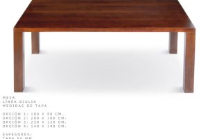 Giulia – Mesa enchapada en madera